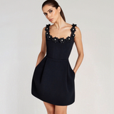 Liora Pearl Blossom Mini Dress