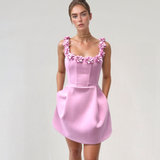 Liora Pearl Blossom Mini Dress