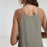 Sleeveless Linen Summer Maxi Dress