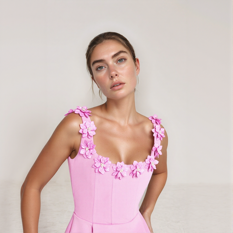 Liora Pearl Blossom Mini Dress
